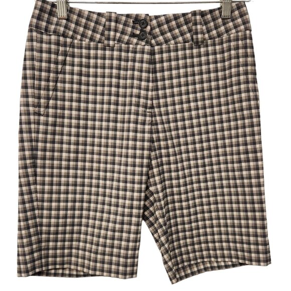 Nike Golf Dri-Fit Golf Shorts Multicolor Checkered Womens Size 4 NEW NWOT - Picture 1 of 11